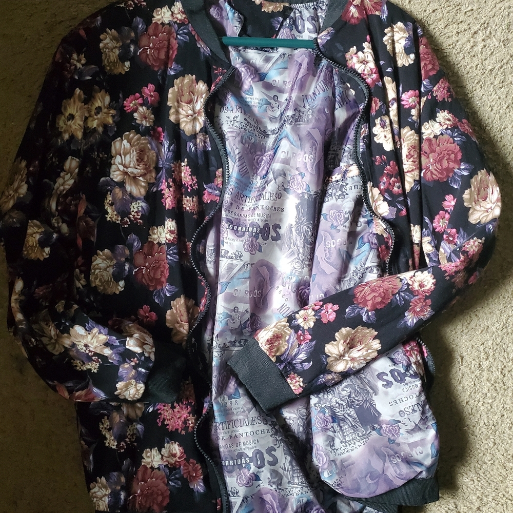 Flower Bomber Jacket Size 6x